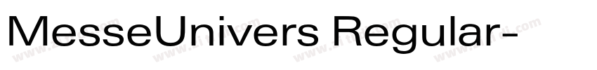 MesseUnivers Regular字体转换